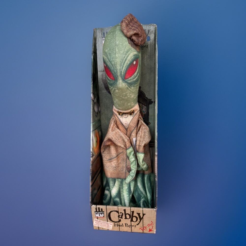 PUPPET HEAP PLAYTHINGS CABBY THE ALIEN HAND PUPPET RARE TOY